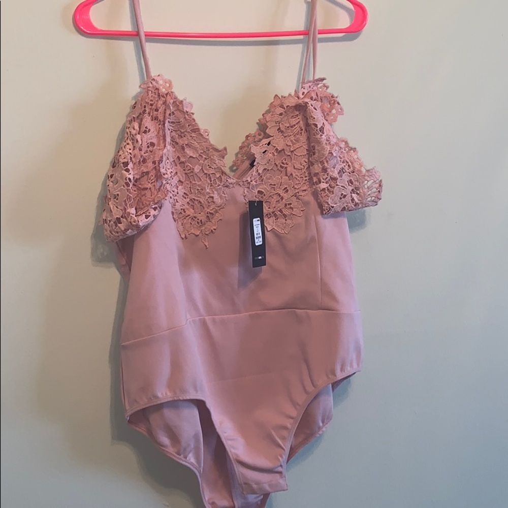 Mauve body suit